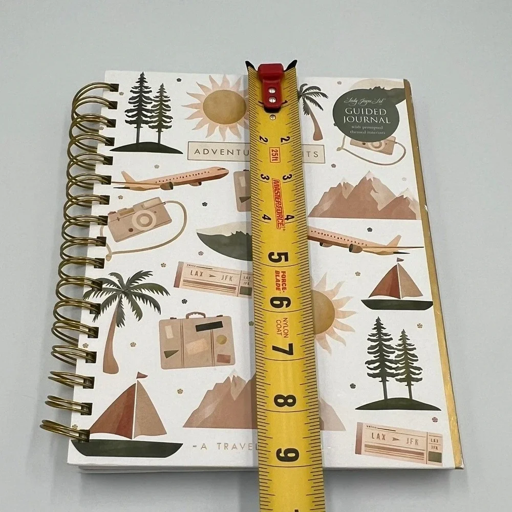 Lady Jayne Ltd Travel Journal Unisex OS White NWOT Guided Prompted Spiral